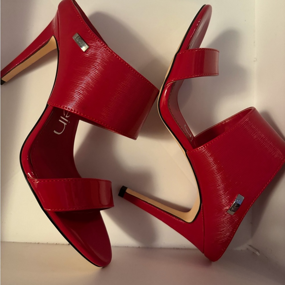Red Calvin Klein Heel Pump size 10